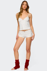 Viola Floral Lacey Tank Top