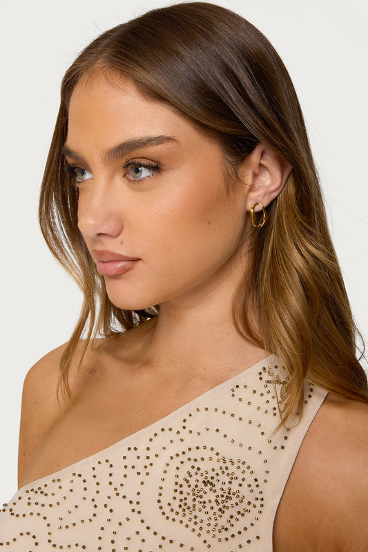 Effortless Abstract Stud Earrings