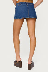 Camelia Denim Mini Skort