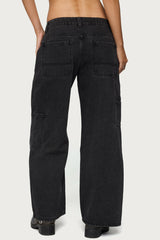 Petite Ayla Low Rise Carpenter Jeans