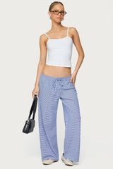 Petite Olivia Striped Loose Fit Pants