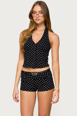 Twyla Polka Dot Halter Top