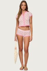 Elisa Open Knit Shorts