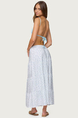 Charley Floral Tiered Maxi Skirt