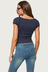 Stefania Polka Dot Top