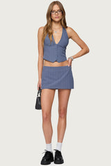 Frankey Pinstripe Mini Skort