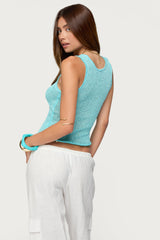 Eleora Sequin Knit Tank Top