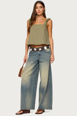 Viviana Linen Look Top