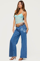 Eira Sheer Lace Tank Top