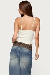 Misty Lacey Textured Tank Top