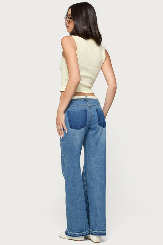 Nerissa Low Rise Flared Jeans
