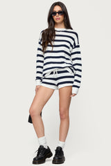 Amaris Oversized Striped Knit Sweater