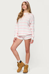 Amaris Oversized Striped Knit Sweater