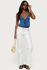 Mattea Low Rise Flared Jeans
