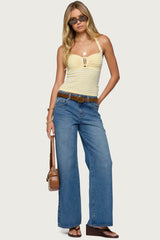 Ery Wide Leg Mid Rise Jeans