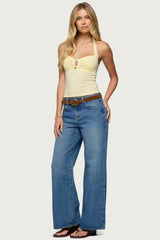 Ery Wide Leg Mid Rise Jeans
