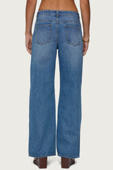 Ery Wide Leg Mid Rise Jeans