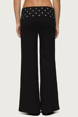 Reeva Polka Dot Fold Over Pants