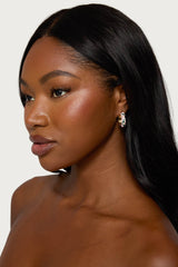 Vintage Floral Hoop Earrings