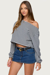 Aveline Off Shoulder Light Sweatshirt