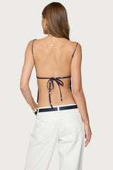 Jinx Polka Dot Open-Back Top