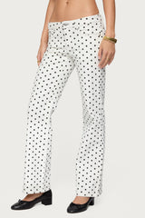 Romily Polka Dot Low Rise Jeans
