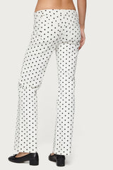 Romily Polka Dot Low Rise Jeans