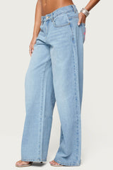 Mirra Embroidered Flower Low Rise Jeans