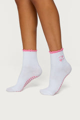 Heart & Bow Pilates Socks