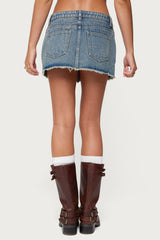 Keiko Studded Denim Mini Skirt