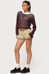 Kilian Sheer Knit Henley Top