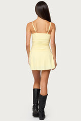Deborah Ruched Mini Dress