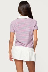 Lennie Striped Polo Top