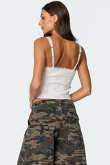 Lacey Paneled Tank Top