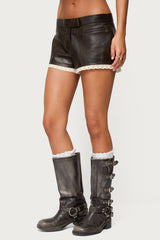 Lissa Lacey Faux Leather Shorts