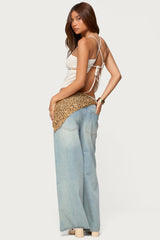 Ebba Cut Out Chiffon Top