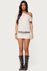 Dorie Off Shoulder Cut Out Mini Dress