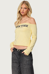 New York Babe Off Shoulder Top