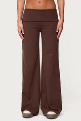 Wide Leg Fold Over Pants