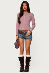 Rayla Striped Button Up Top