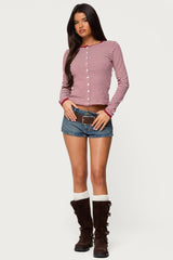 Rayla Striped Button Up Top