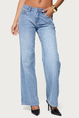Holly Straight Leg Mid Rise Jeans