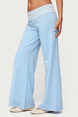 Clarisse Stripey Flared Knit Pants