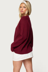 Lavonne Oversized Knit Raglan Sweater