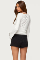 Marilla Cowl Neck Long Sleeve Top