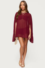 Mckenzie Sheer Chiffon Poncho