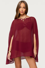 Mckenzie Sheer Chiffon Poncho