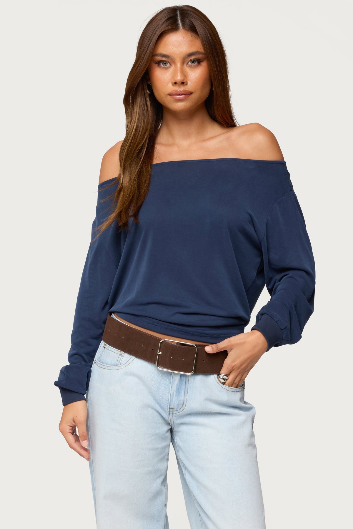 Nannie Off Shoulder Oversized Top