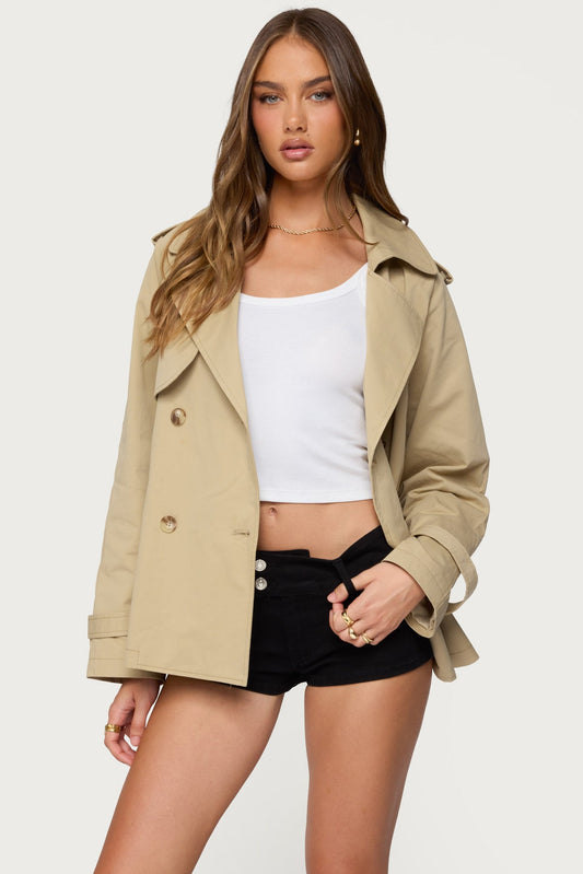 Tobie Raglan Trench Jacket