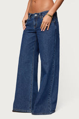 Raiyne Low Rise Wide Leg Jeans